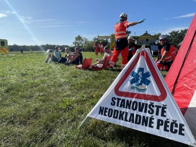 Taktické cvičení složek IZS – Holečkov 2023